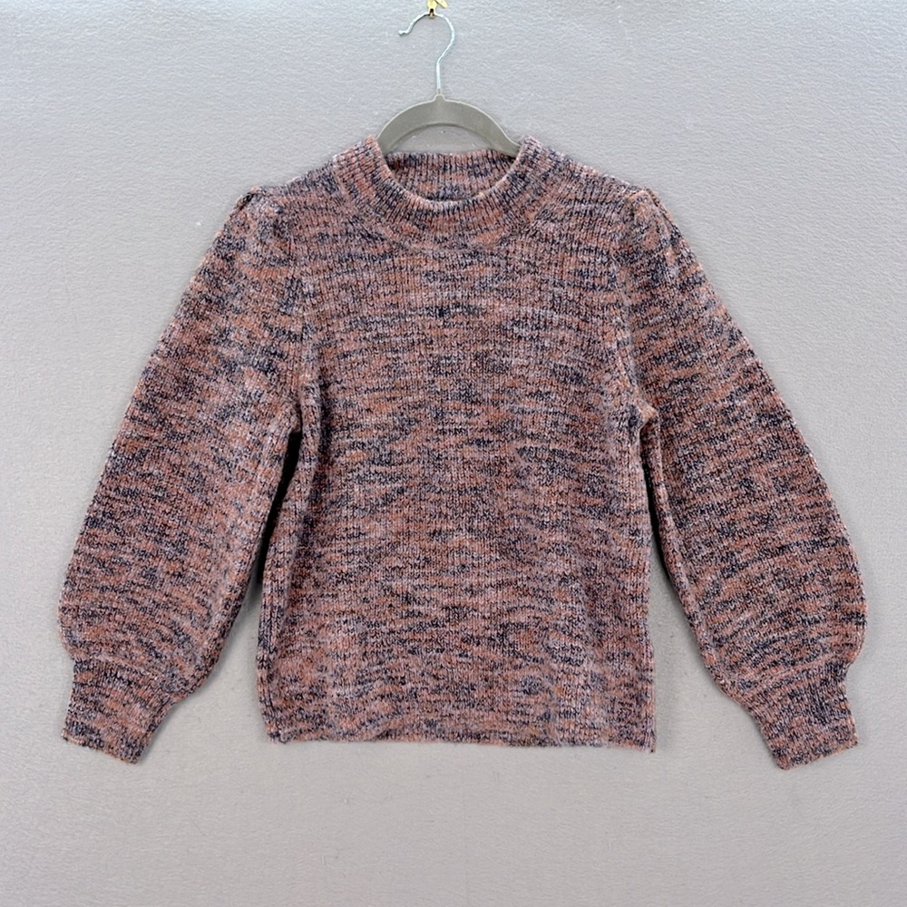 Madewell women’s Space Dyed Eeton puff sleeve pullover Sweater pink 3/4 sleeve S - Picture 5 of 8